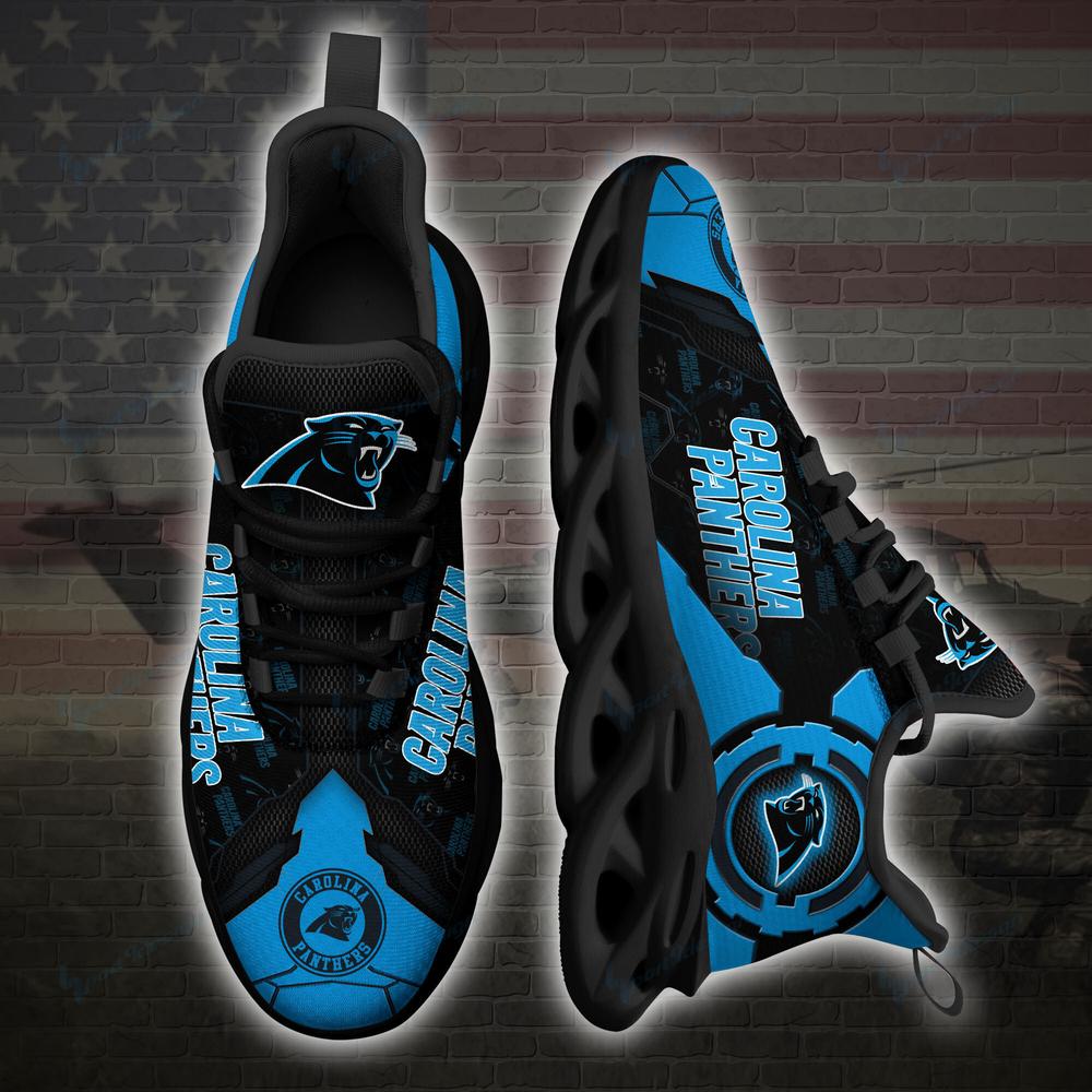 Carolina Panthers Max Soul Shoes Sneakers for Men And Women – NFL Football Fan Shoes, Team Sneakers - Image 3
