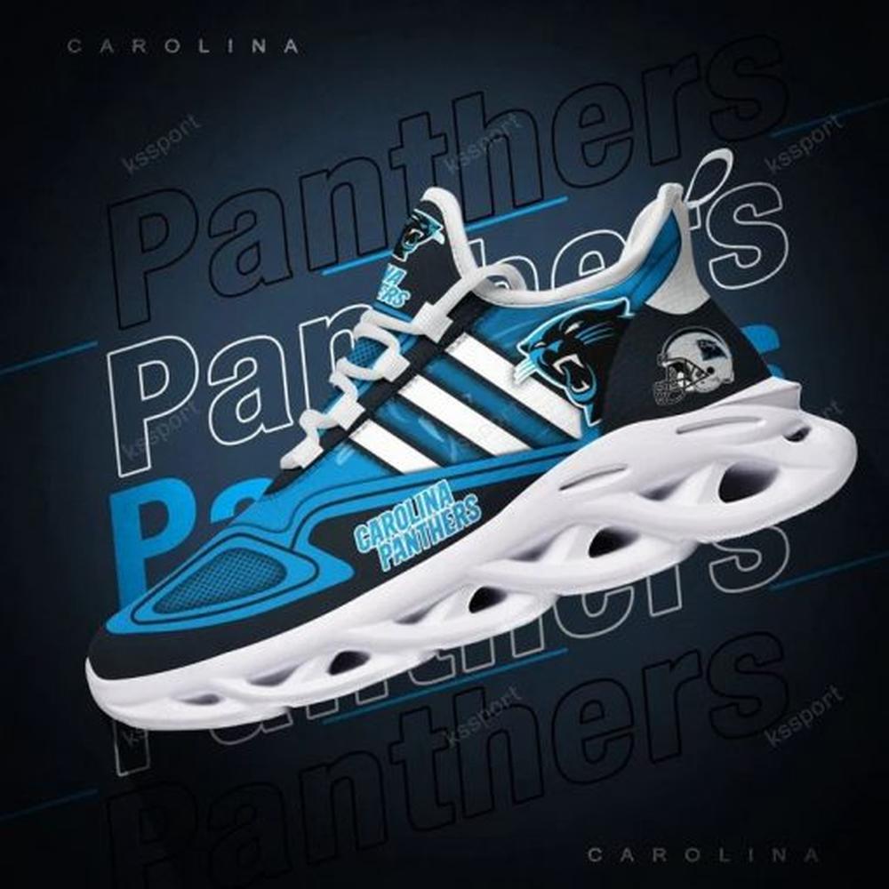 Carolina Panthers Max Soul Shoes Sneakers for Men And Women – NFL Football Fan Shoes, Team Sneakers - Image 6