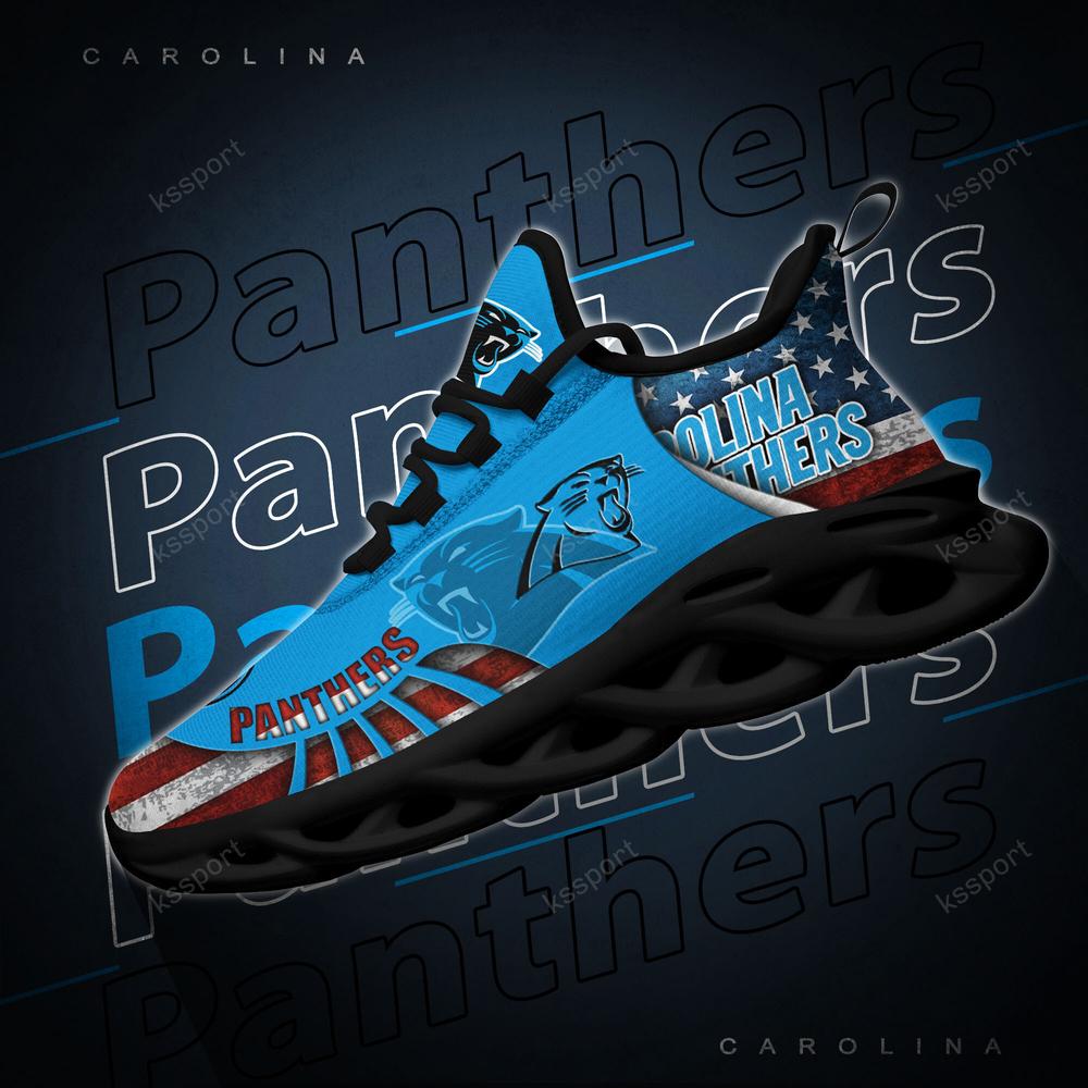Carolina Panthers Max Soul Shoes Sneakers for Men And Women – NFL Football Fan Shoes, Team Sneakers - Image 4