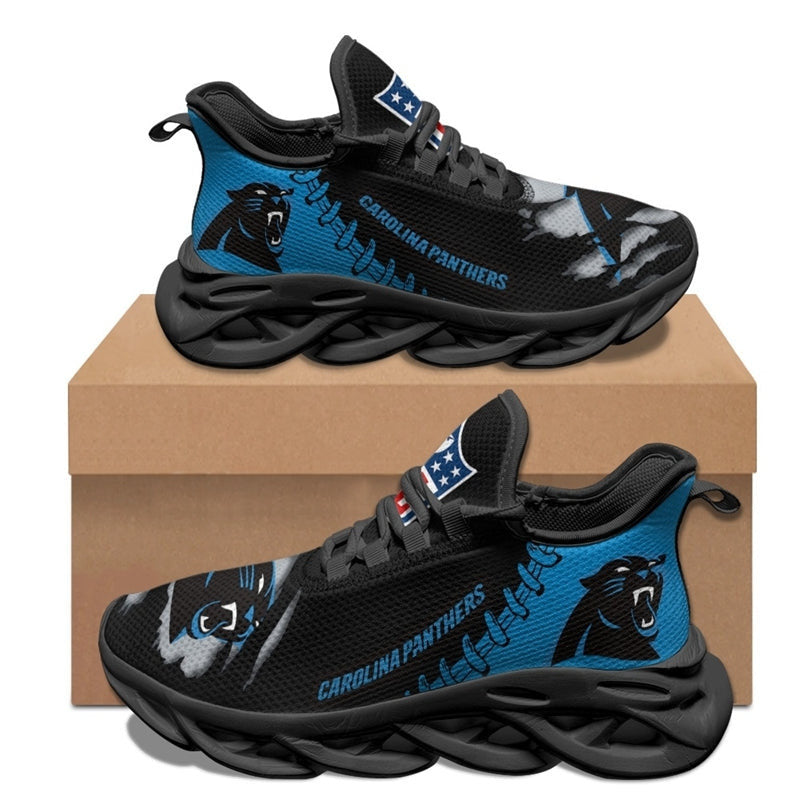 Carolina Panthers Max Soul Shoes Sneakers for Men And Women – NFL Football Fan Shoes, Team Sneakers - Image 4