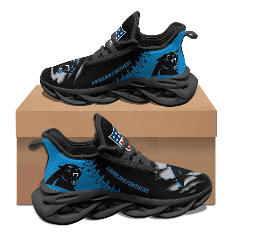 Carolina Panthers Max Soul Shoes Sneakers for Men And Women – NFL Football Fan Shoes, Team Sneakers - Image 7