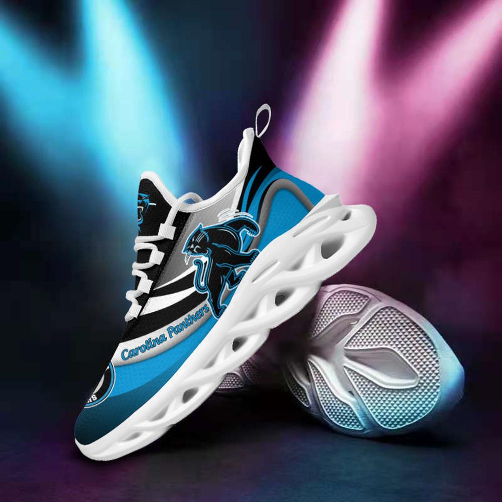 Carolina Panthers Max Soul Shoes Sneakers for Men And Women – NFL Football Fan Shoes, Team Sneakers - Image 4