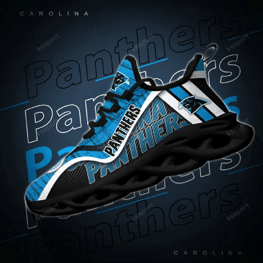 Carolina Panthers Max Soul Shoes Sneakers for Men And Women – NFL Football Fan Shoes, Team Sneakers - Image 4