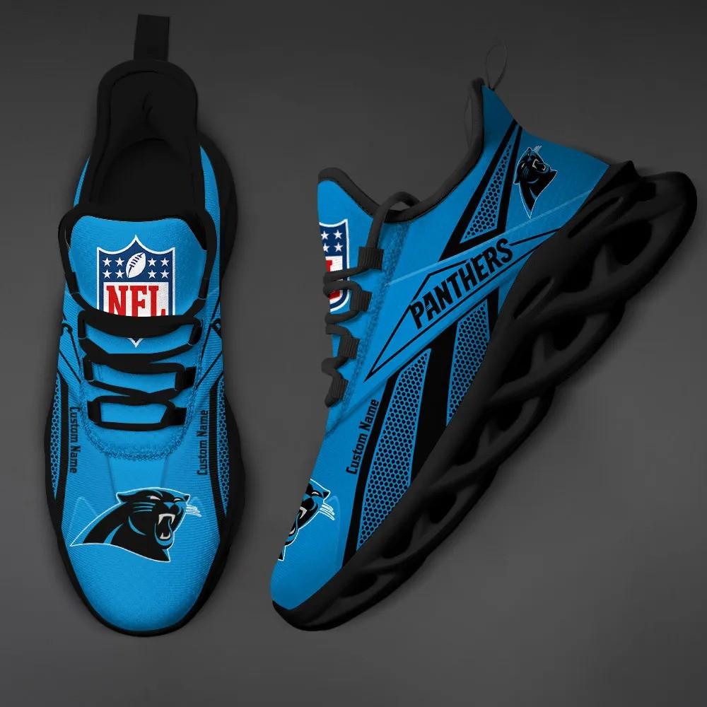 Carolina Panthers Max Soul Shoes Sneakers for Men And Women – NFL Football Fan Shoes, Team Sneakers - Image 3