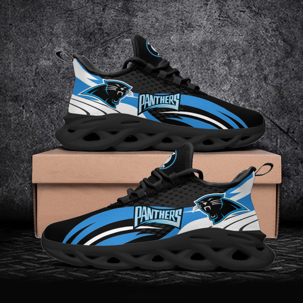 Carolina Panthers NFL Max Soul Shoes Sneakers for Men And Women – NFL Football Fan Shoes, Team Sneakers