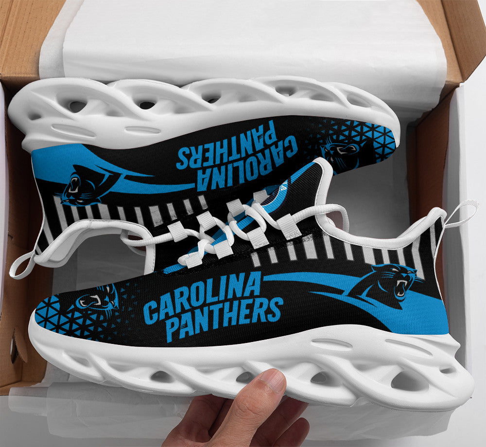Carolina Panthers NFL Max Soul Shoes Sneakers for Men And Women – NFL Football Fan Shoes, Team Sneakers