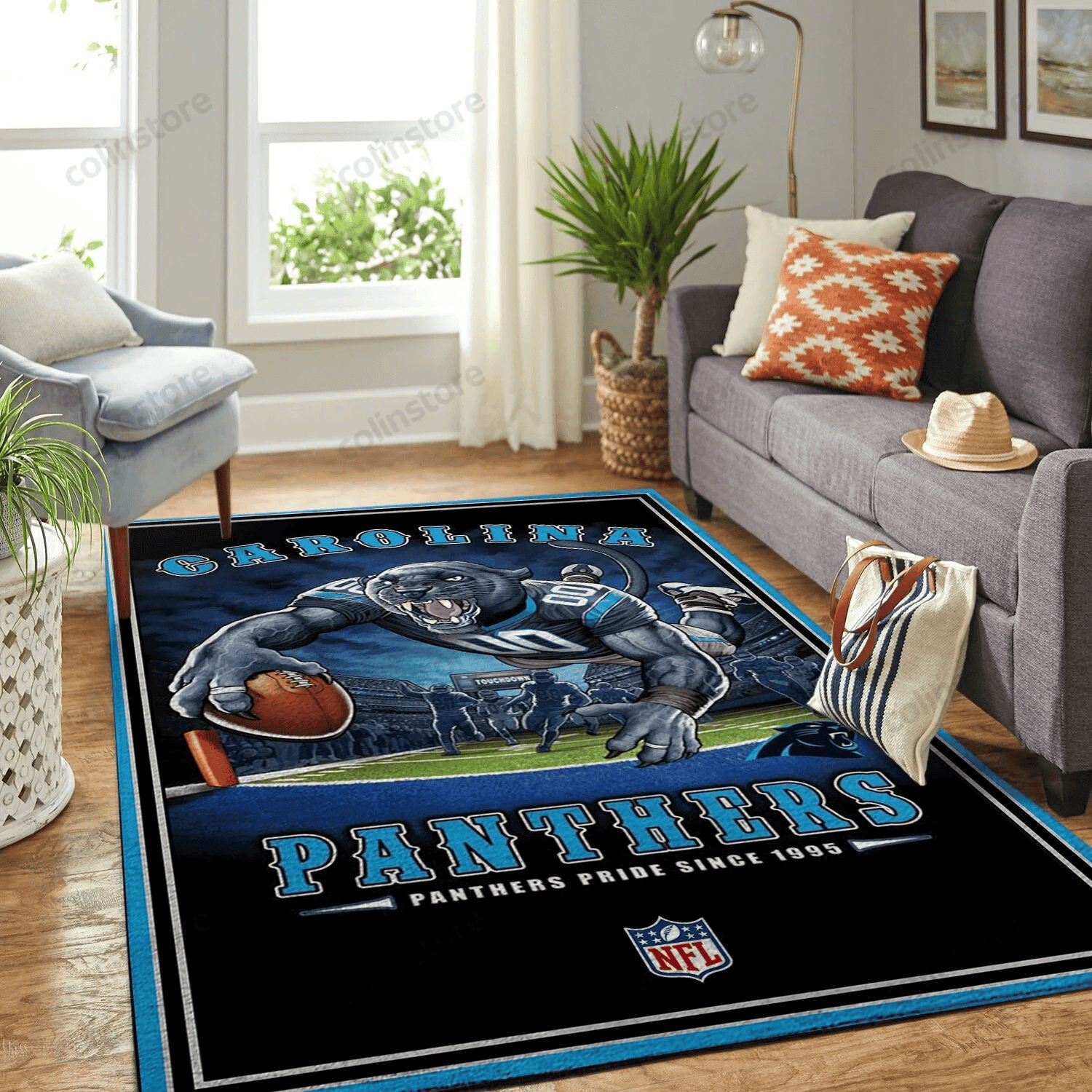 Carolina Panthers Team Pride Nice Gift Rectangle Area Rug – Full Print Carpet For Living Room & Bedroom Home Decor