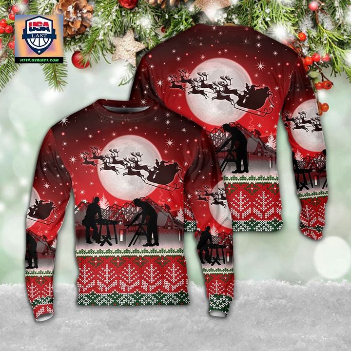 Carpenter Christmas Sweater 3D