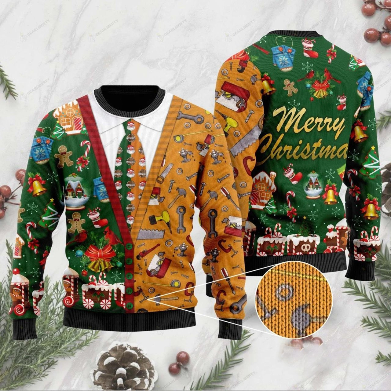 Carpenter Ugly Christmas Sweater Perfect Holiday Gift