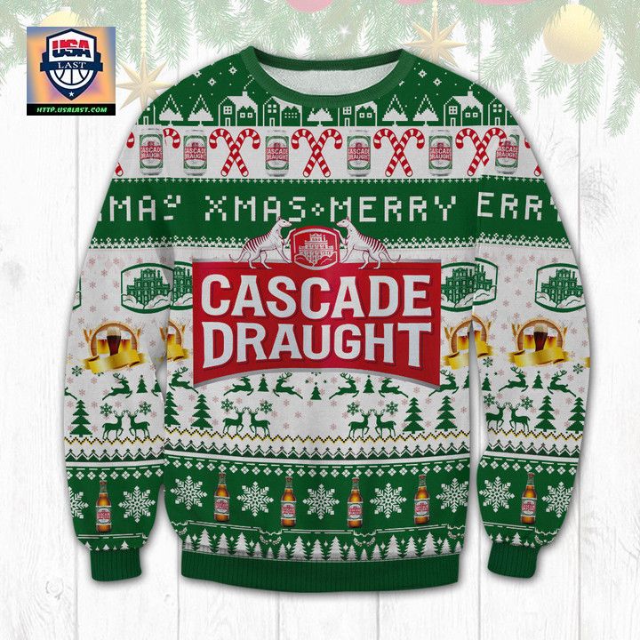 Cascade Draught Beer Ugly Christmas Sweater