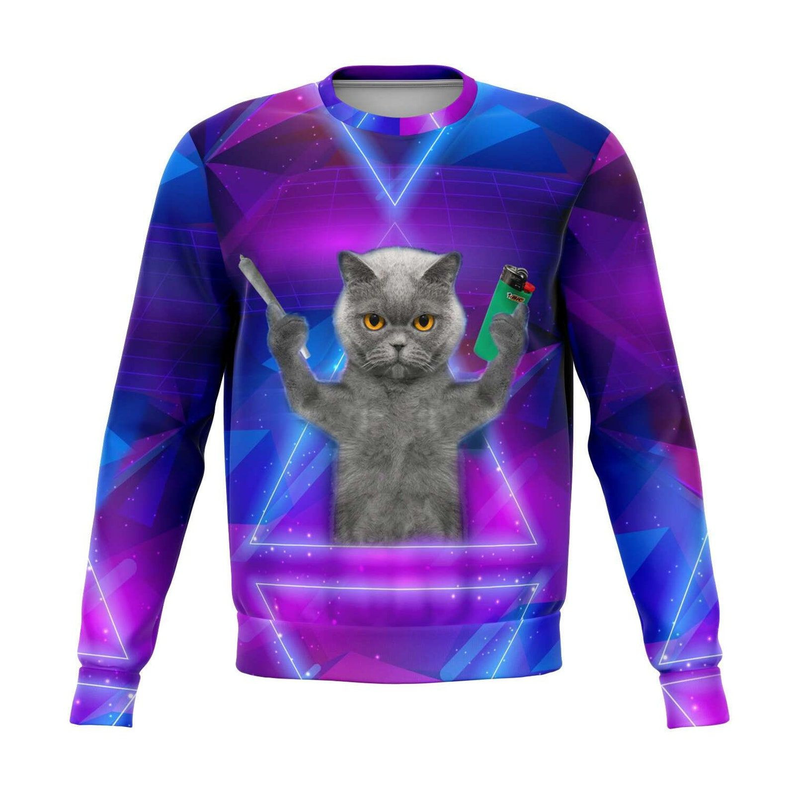 Cat Galaxy Ugly Christmas Sweater,