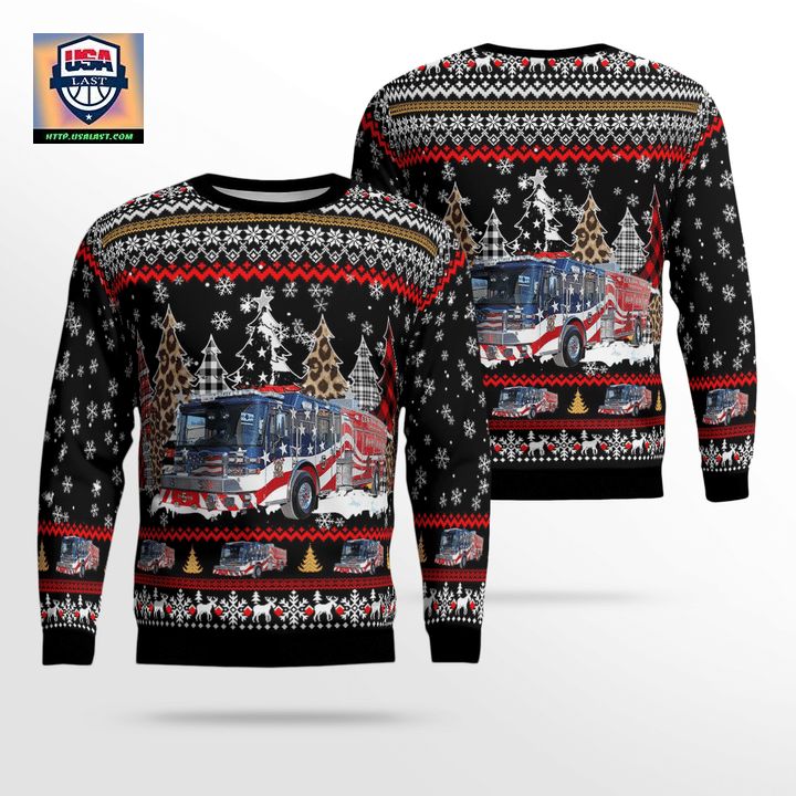 Central County Fire Rescue Missouri AOP Sweater