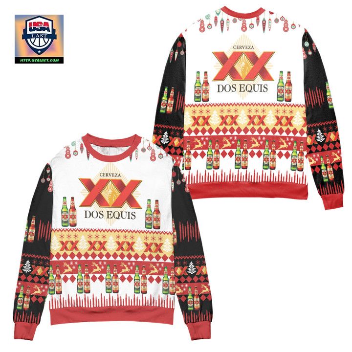 Cerveza Dos Equis XX Lager And Amber Ugly Christmas Sweater