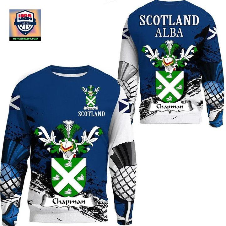 Chapman Scottish Family Crest Scotland Special Sweater 