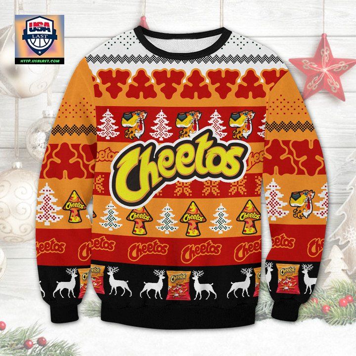 Cheetos Snacks Brand Ugly Christmas Sweater