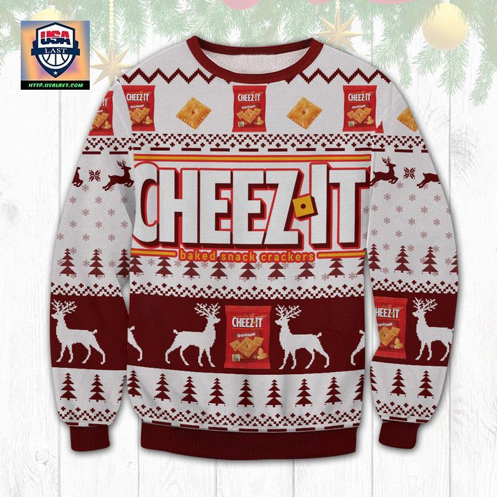 Cheezit Baked Snack Crackers Ugly Christmas Sweater