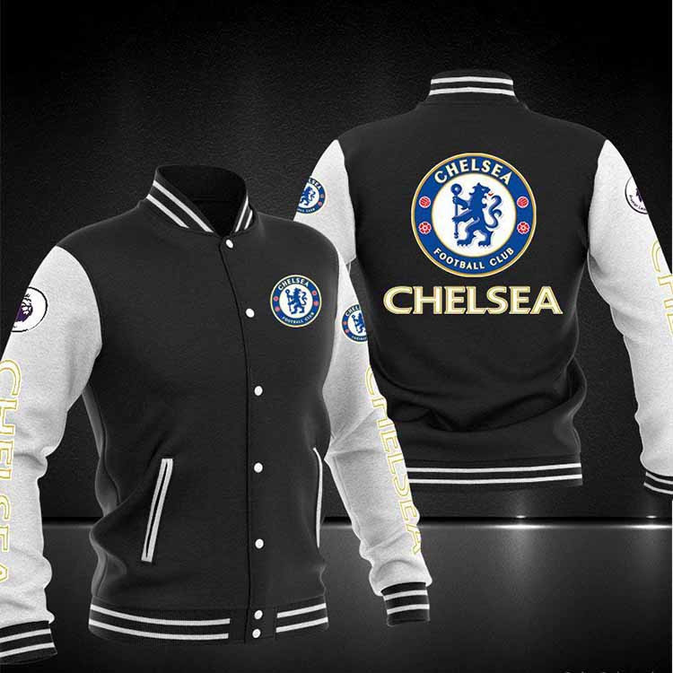 Chelsea FC Varsity Baseball Jacket for Men & Women | Soccer Team Fan Gift