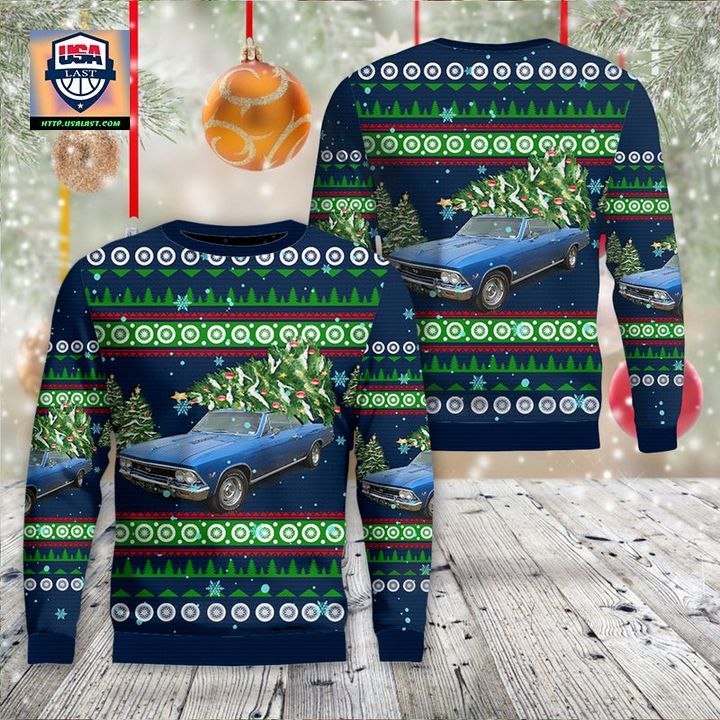 Chevrolet Chevelle Christmas AOP Sweater