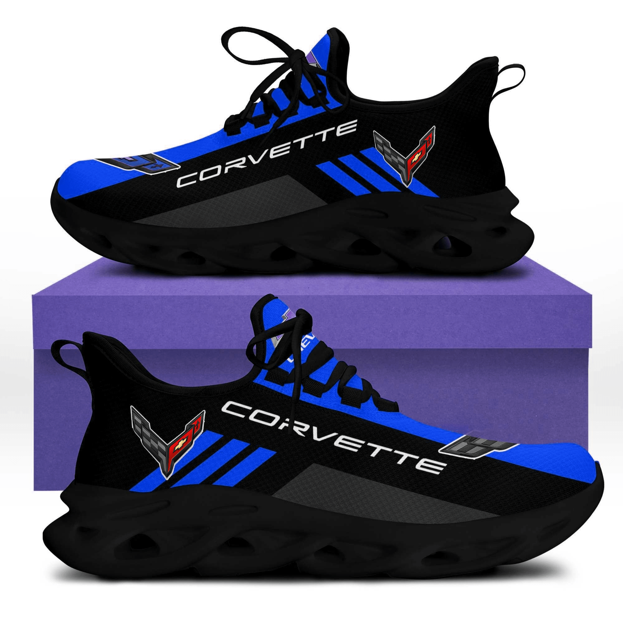 Chevrolet Corvette Max Soul Shoes Sneakers for Men And Women – Car Shoes, Racing Sneakers