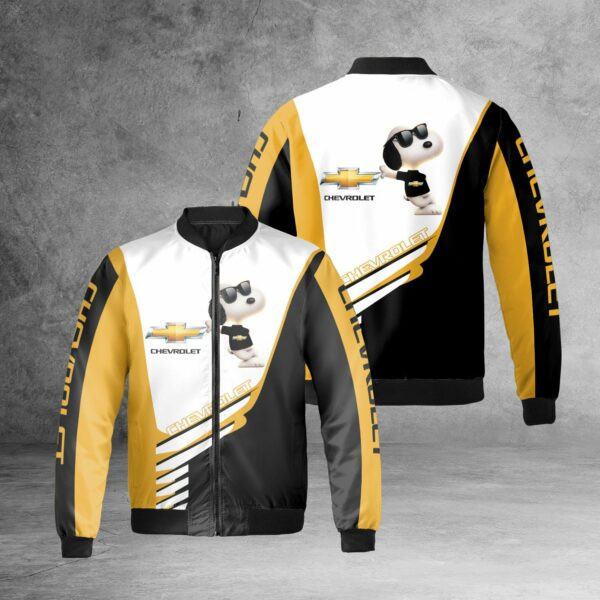 Chevrolet Snoopy Trending Bomber Jacket | Automotive Jacket for Men & Women | Car Fan Gift