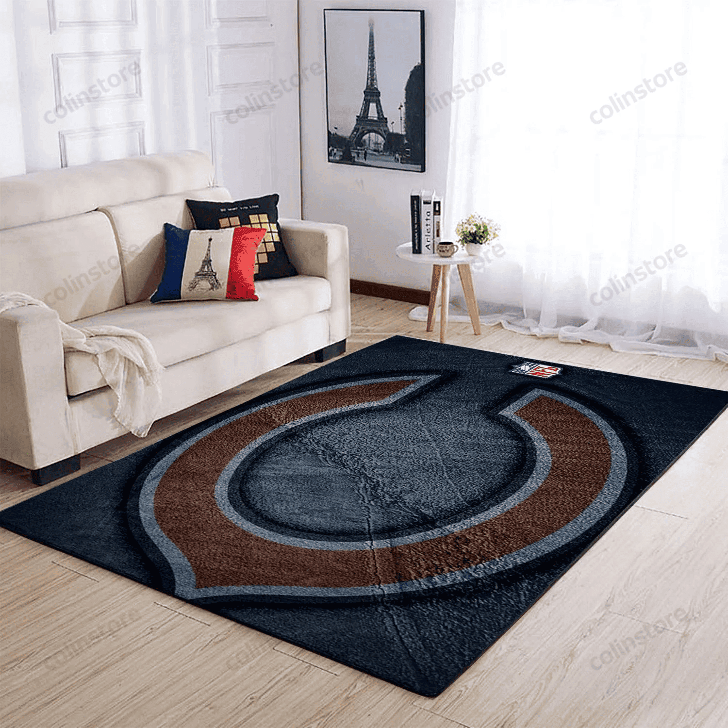 Chicago Bears 3D Rectangle Area Rug – Full Print Carpet For Living Room & Bedroom Home Decor
