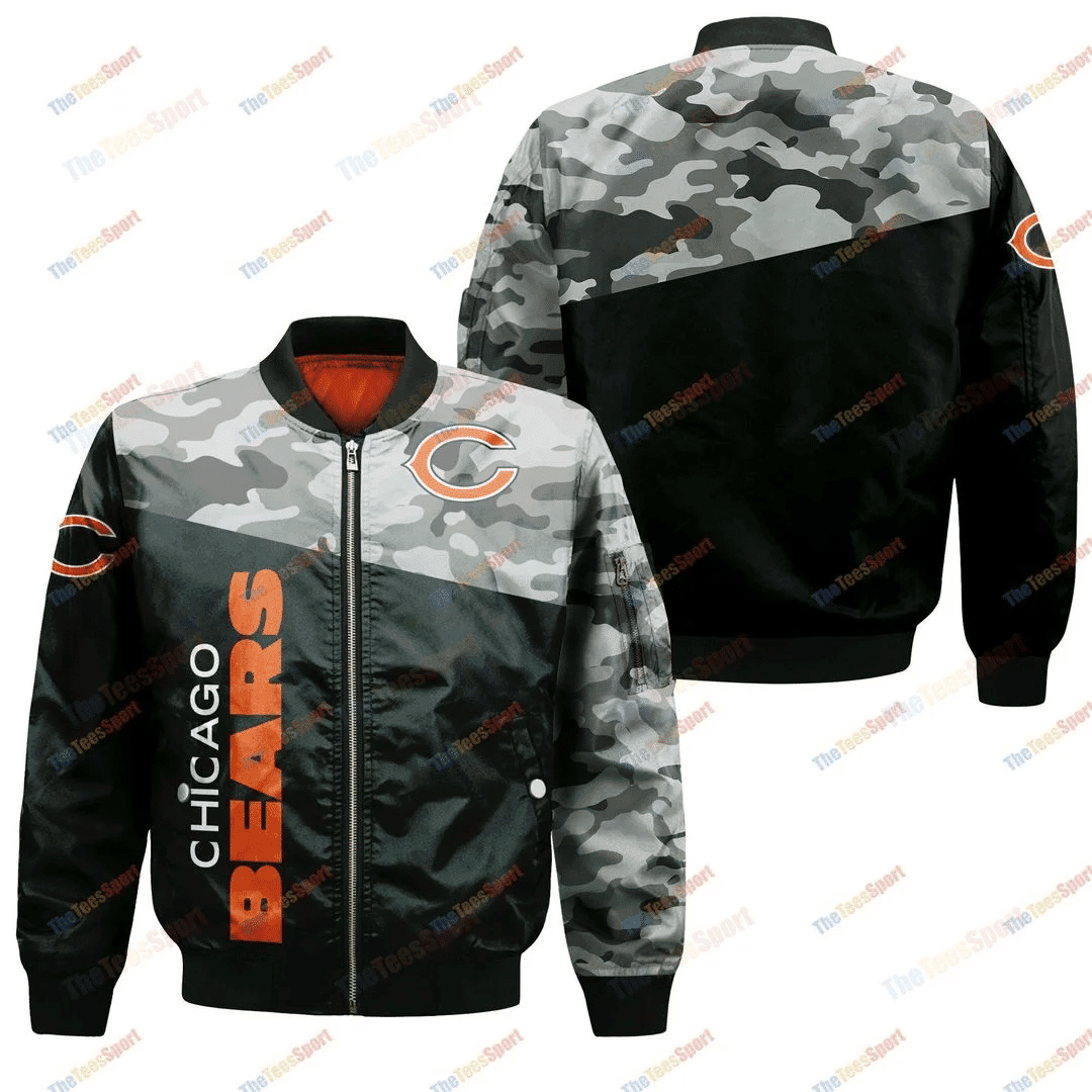 Chicago Bears Bomber Jacket | NFL Team Jacket for Men & Women | Football Fan Gift