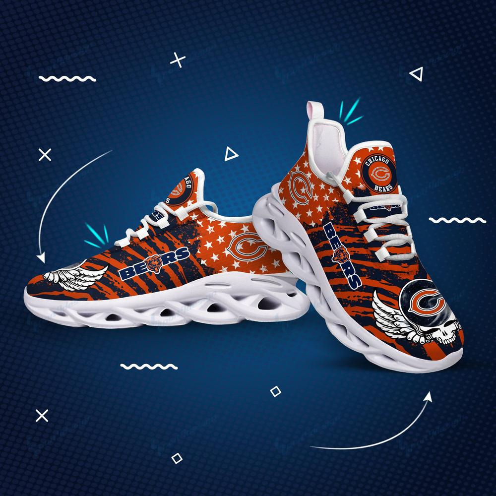 Chicago Bears Max Soul Shoes Sneakers for Men And Women – NFL Football Fan Shoes, Team Sneakers - Image 3