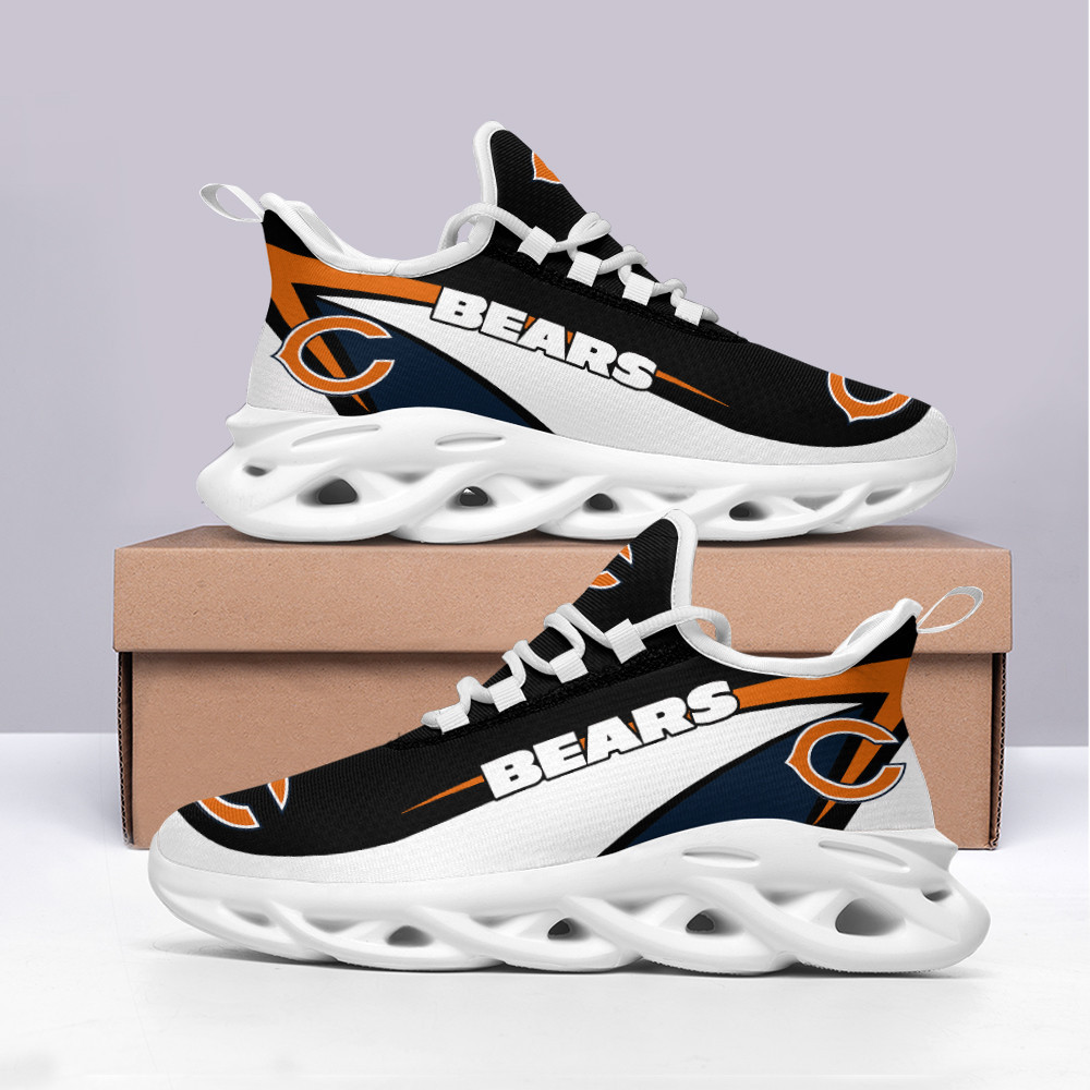 Chicago Bears Max Soul Shoes Sneakers for Men And Women – NFL Football Fan Shoes, Team Sneakers