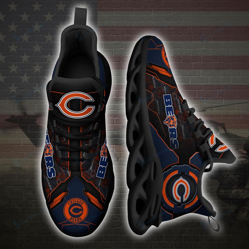 Chicago Bears Max Soul Shoes Sneakers for Men And Women – NFL Football Fan Shoes, Team Sneakers - Image 3