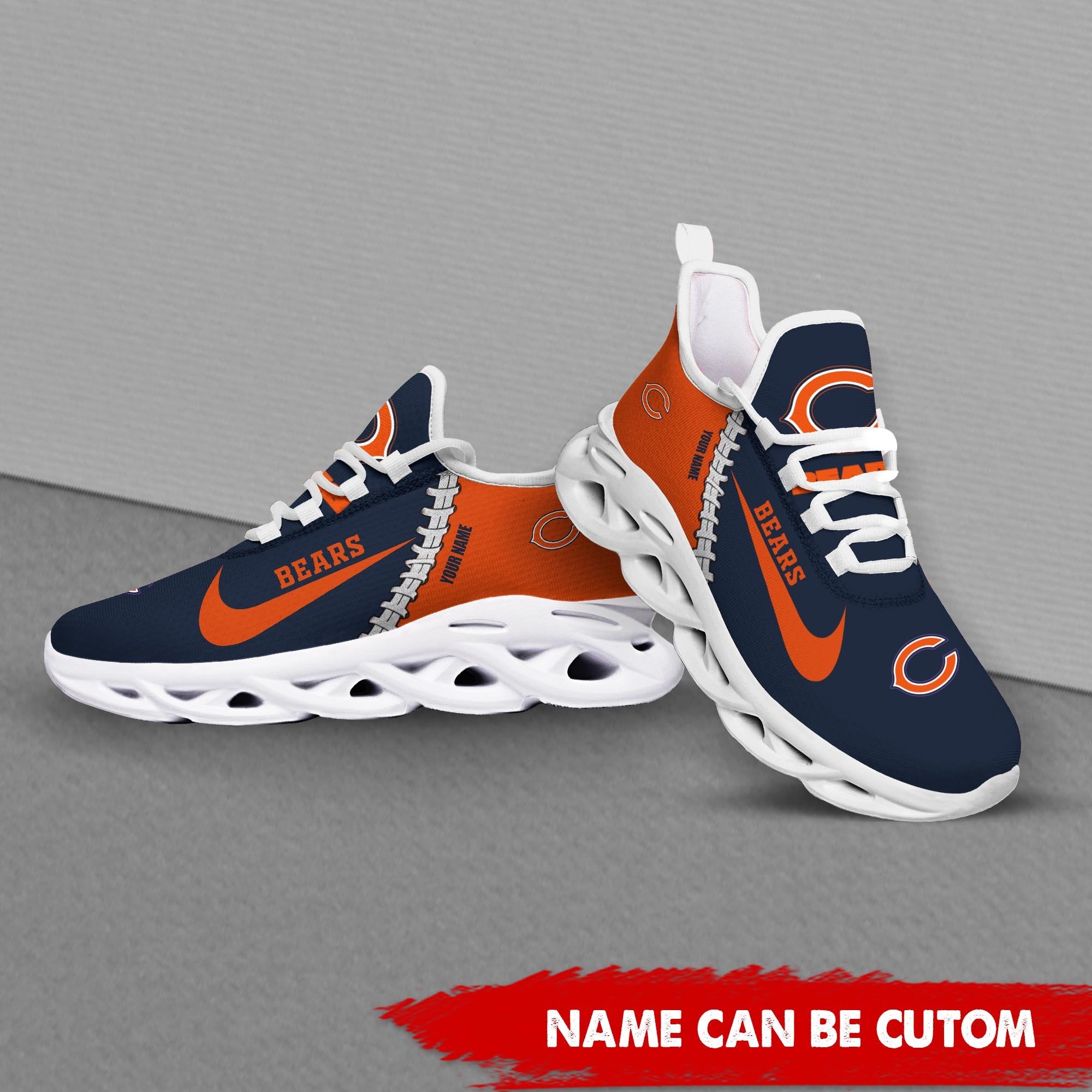 Chicago Bears Max Soul Shoes Sneakers for Men And Women – NFL Football Fan Shoes, Team Sneakers - Image 4