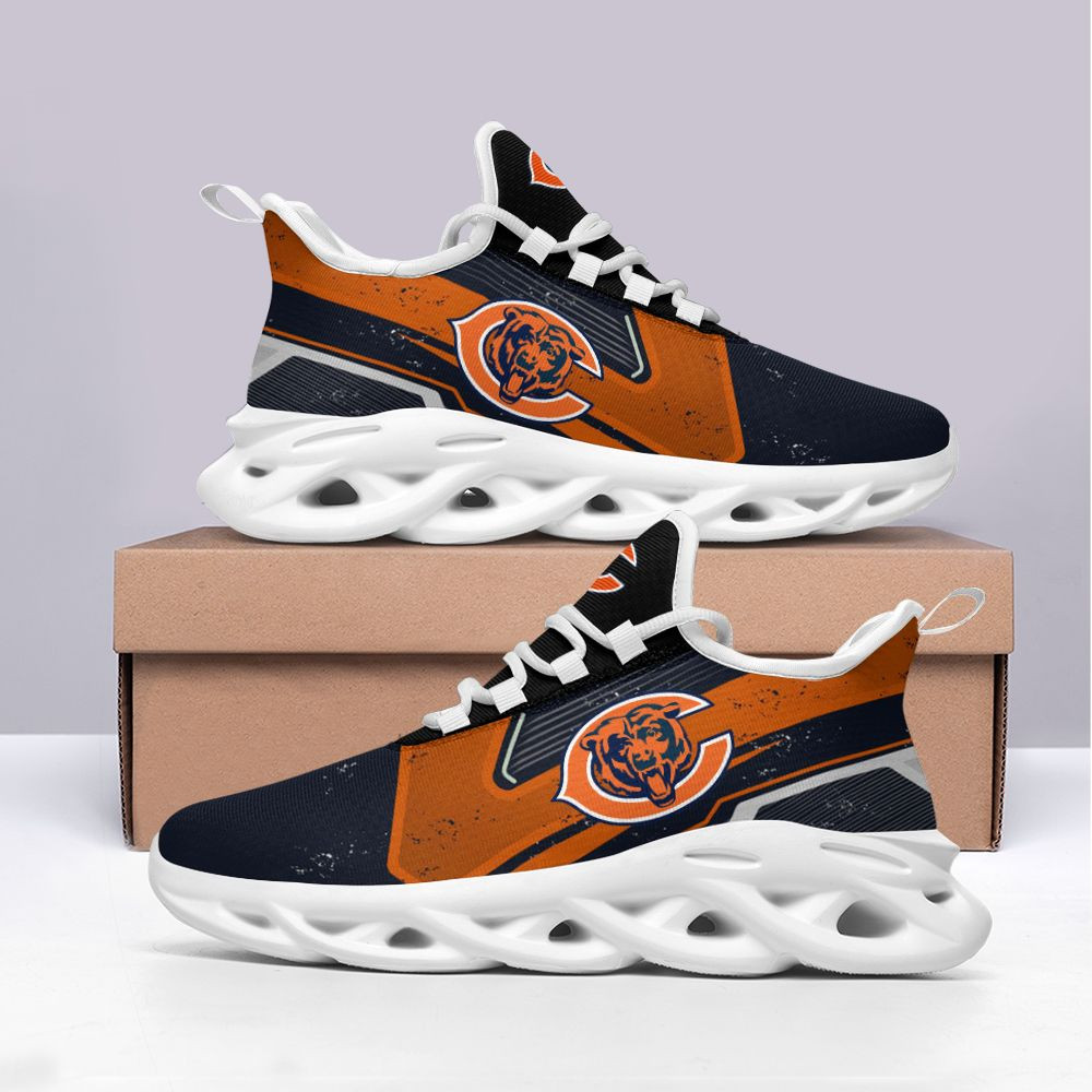 Chicago Bears Max Soul Shoes Sneakers for Men And Women – NFL Football Fan Shoes, Team Sneakers