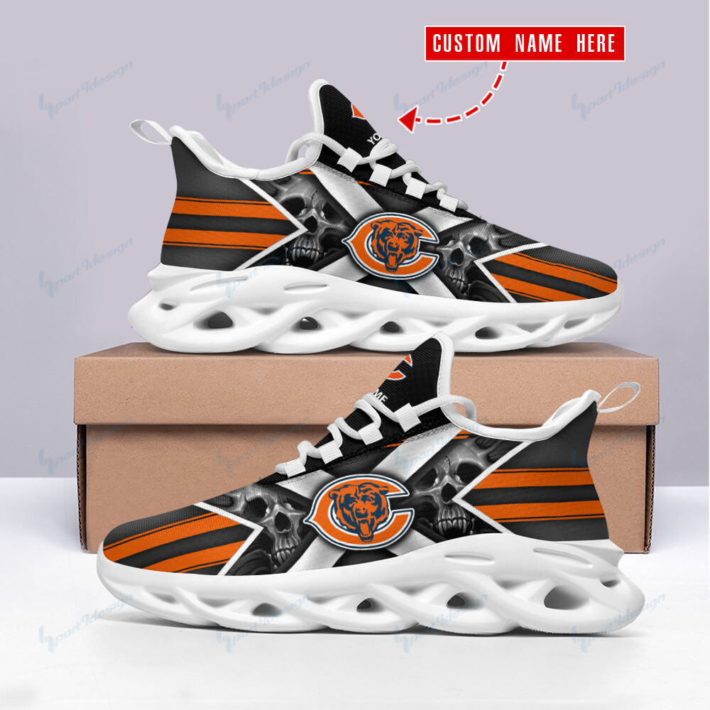 Chicago Bears Max Soul Shoes Sneakers for Men And Women – NFL Football Fan Shoes, Team Sneakers