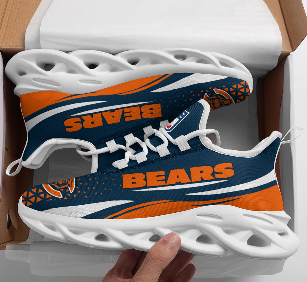 Chicago Bears Max Soul Shoes Sneakers for Men And Women – NFL Football Fan Shoes, Team Sneakers