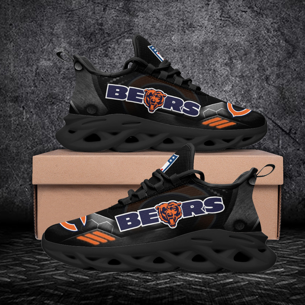 Chicago Bears Max Soul Shoes Sneakers for Men And Women – NFL Football Fan Shoes, Team Sneakers