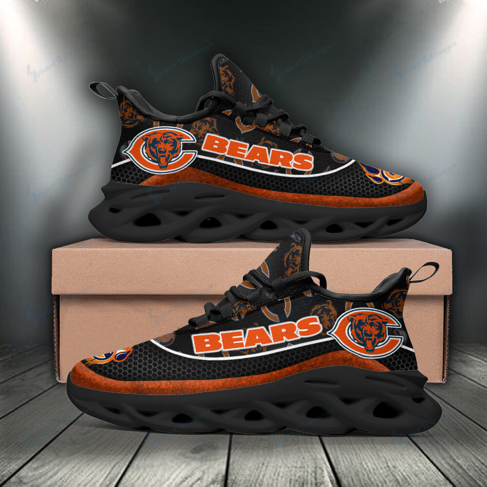 Chicago Bears Max Soul Shoes Sneakers for Men And Women – NFL Football Fan Shoes, Team Sneakers