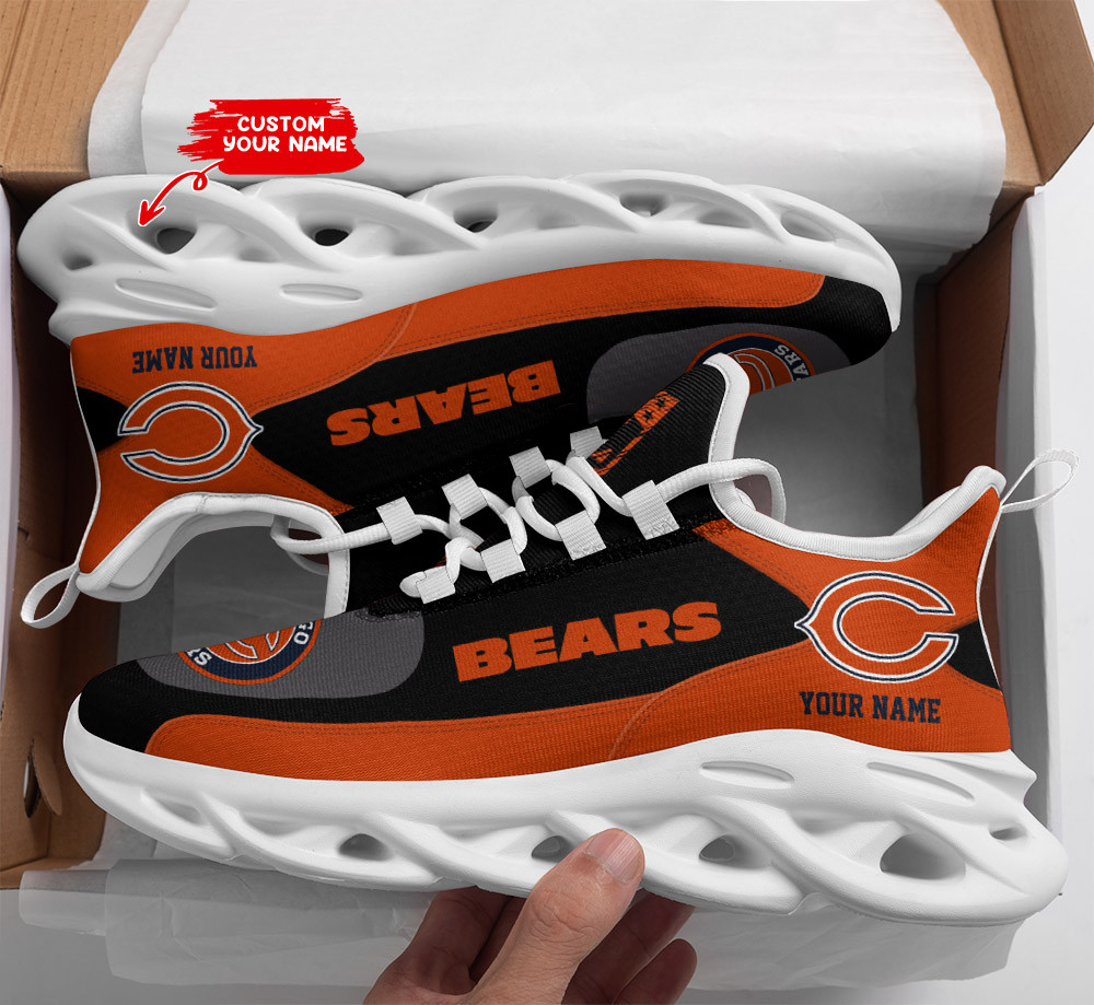 Chicago Bears Max Soul Shoes Sneakers for Men And Women – NFL Football Fan Shoes, Team Sneakers