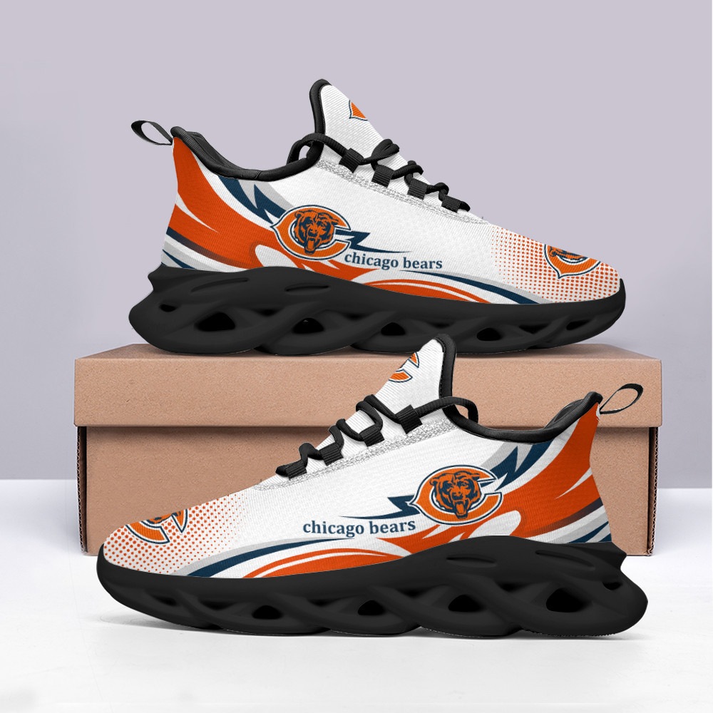 Chicago Bears Max Soul Shoes Sneakers for Men And Women – NFL Football Fan Shoes, Team Sneakers