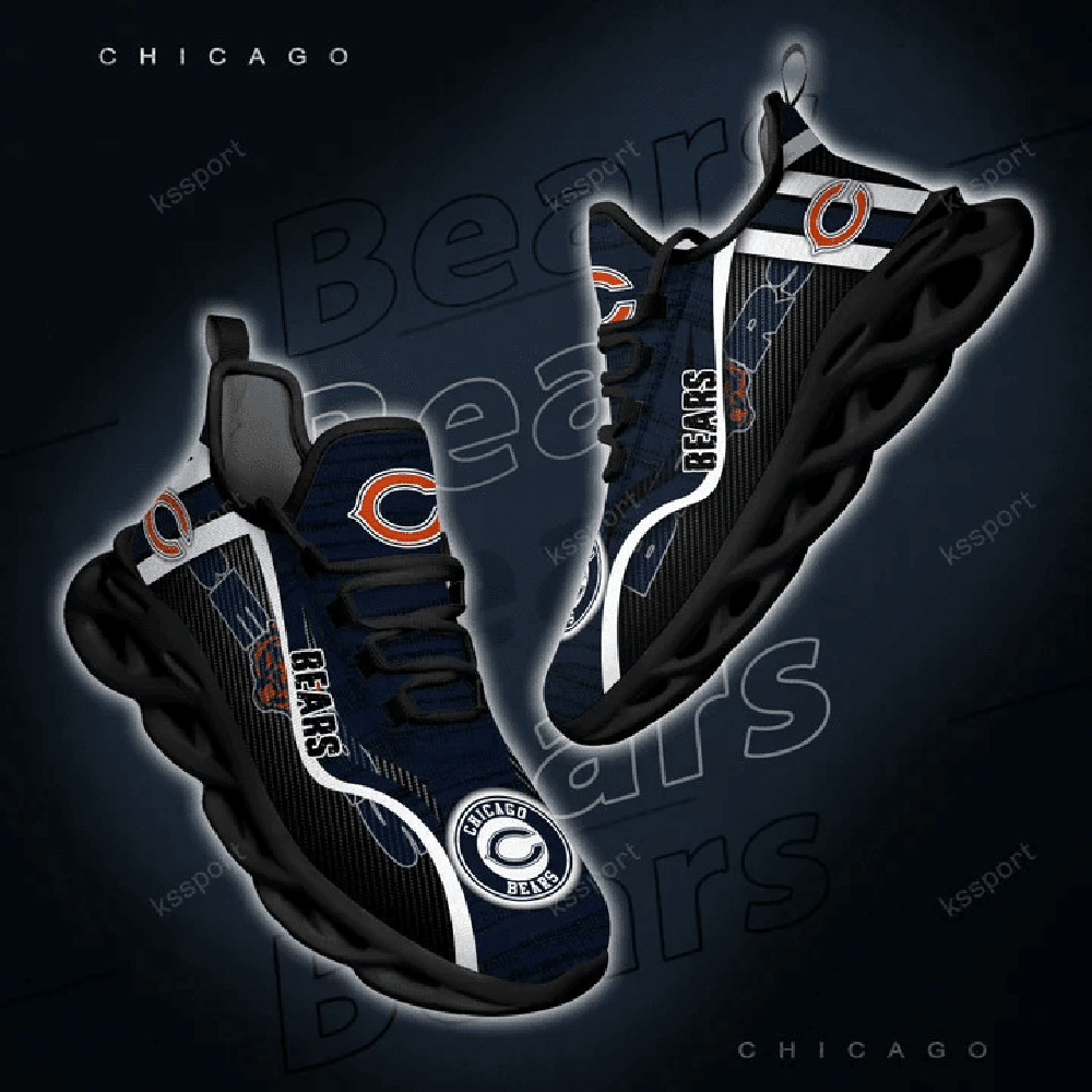Chicago Bears Max Soul Shoes Sneakers for Men And Women – NFL Football Fan Shoes, Team Sneakers - Image 6
