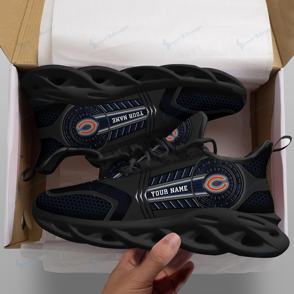 Chicago Bears Max Soul Shoes Sneakers for Men And Women – NFL Football Fan Shoes, Team Sneakers