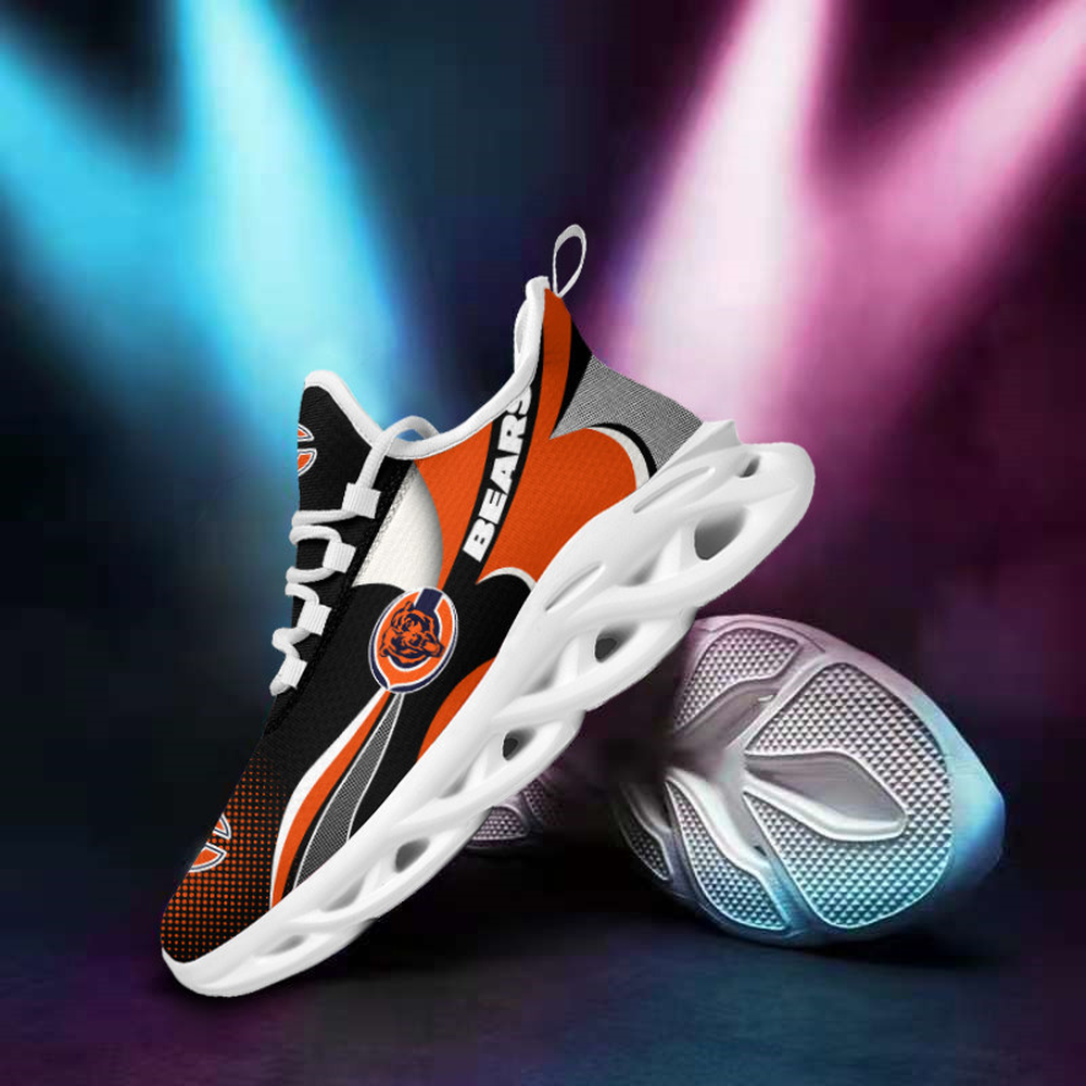 Chicago Bears Max Soul Shoes Sneakers for Men And Women – NFL Football Fan Shoes, Team Sneakers