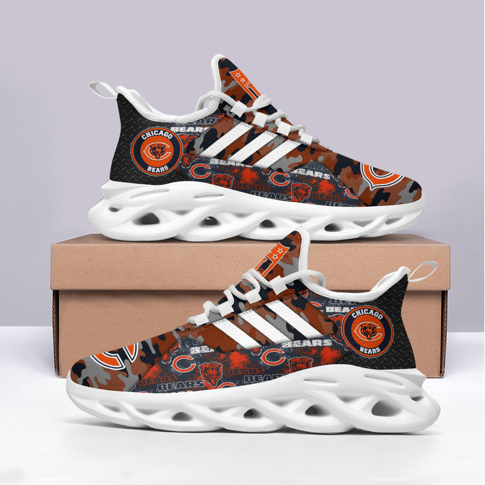 Chicago Bears Max Soul Shoes Sneakers for Men And Women – NFL Football Fan Shoes, Team Sneakers