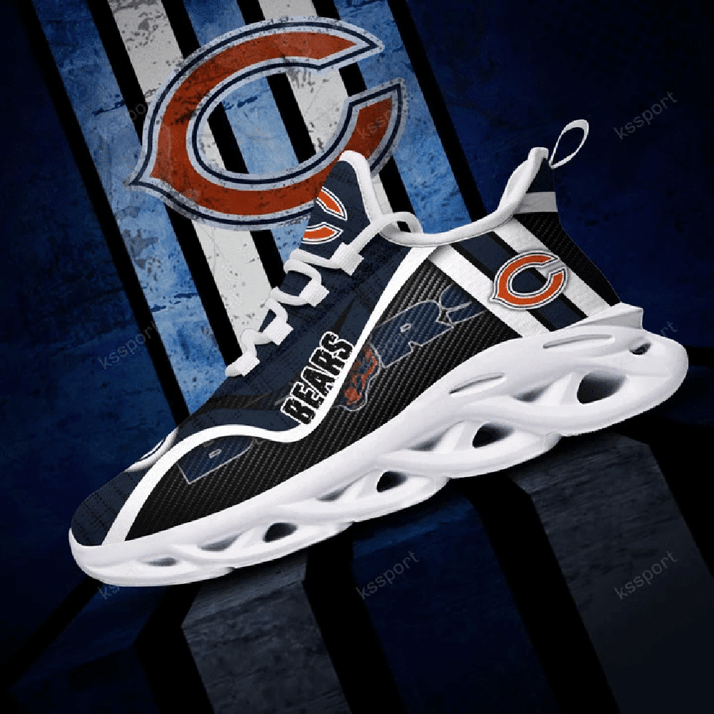 Chicago Bears Max Soul Shoes Sneakers for Men And Women – NFL Football Fan Shoes, Team Sneakers