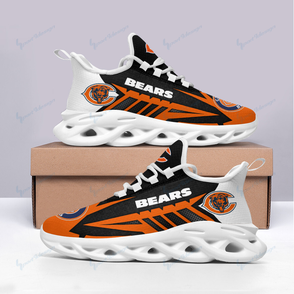 Chicago Bears Max Soul Shoes Sneakers for Men And Women – NFL Football Fan Shoes, Team Sneakers