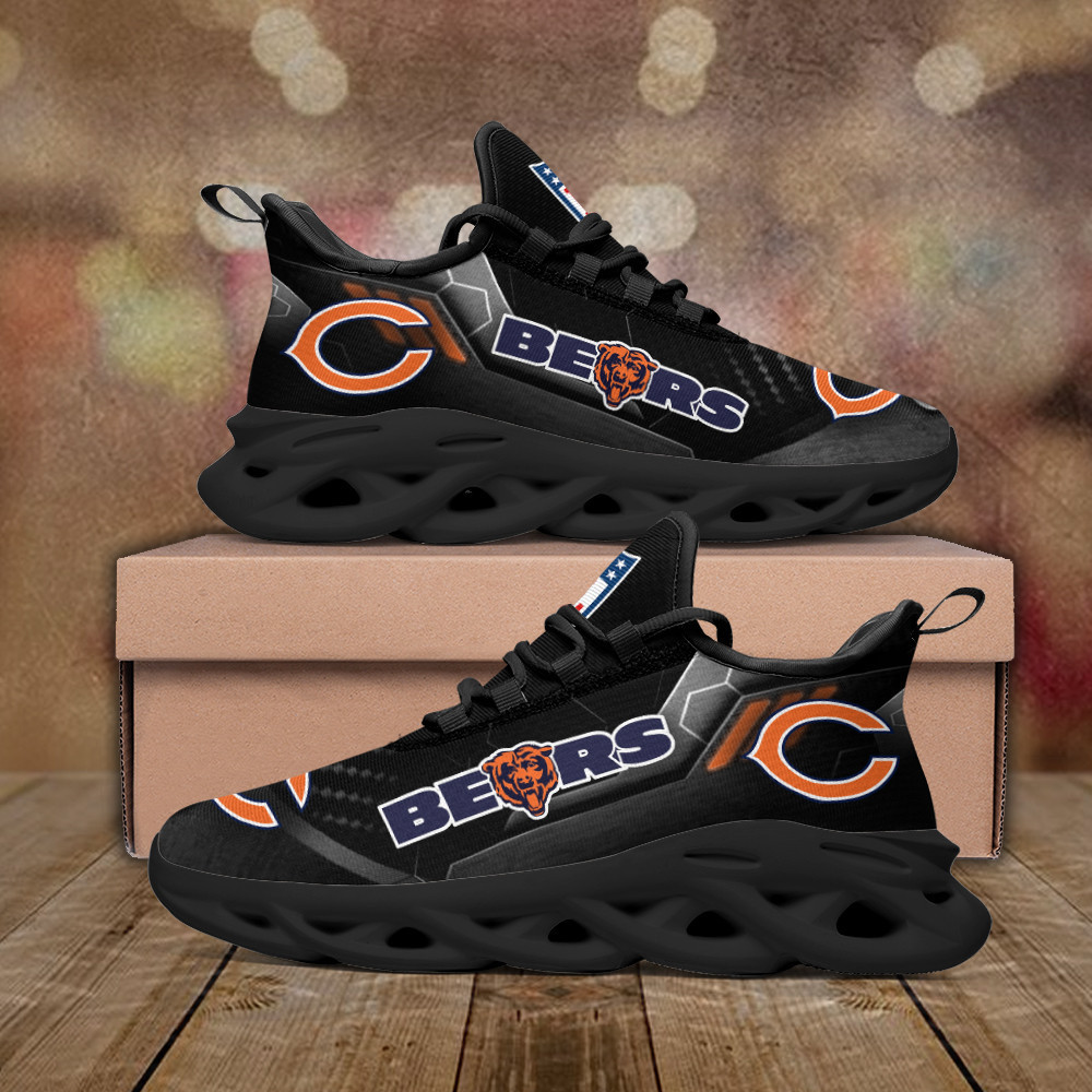 Chicago Bears Max Soul Shoes Sneakers for Men And Women – NFL Football Fan Shoes, Team Sneakers