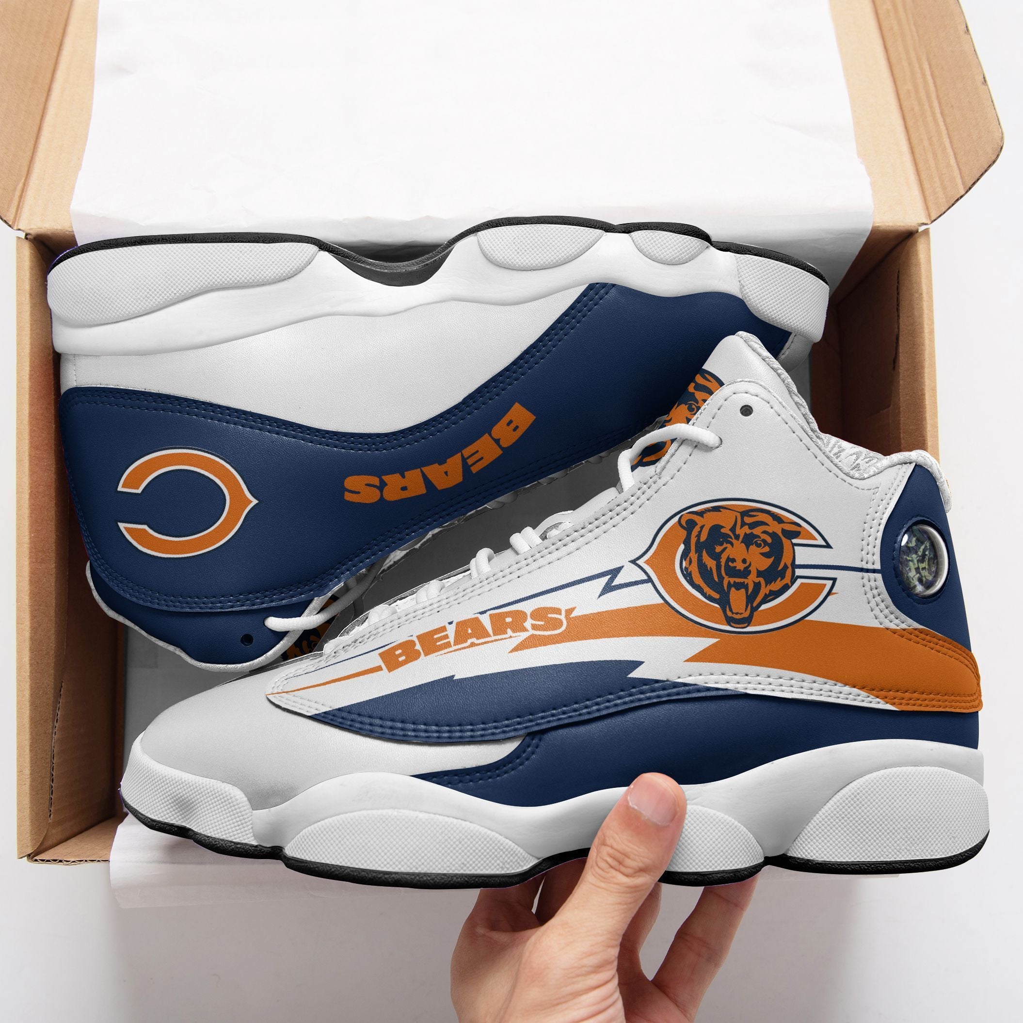 Chicago Bears NFL JD13 Sneakers Shoes for Men & Women | Custom Fan Gift