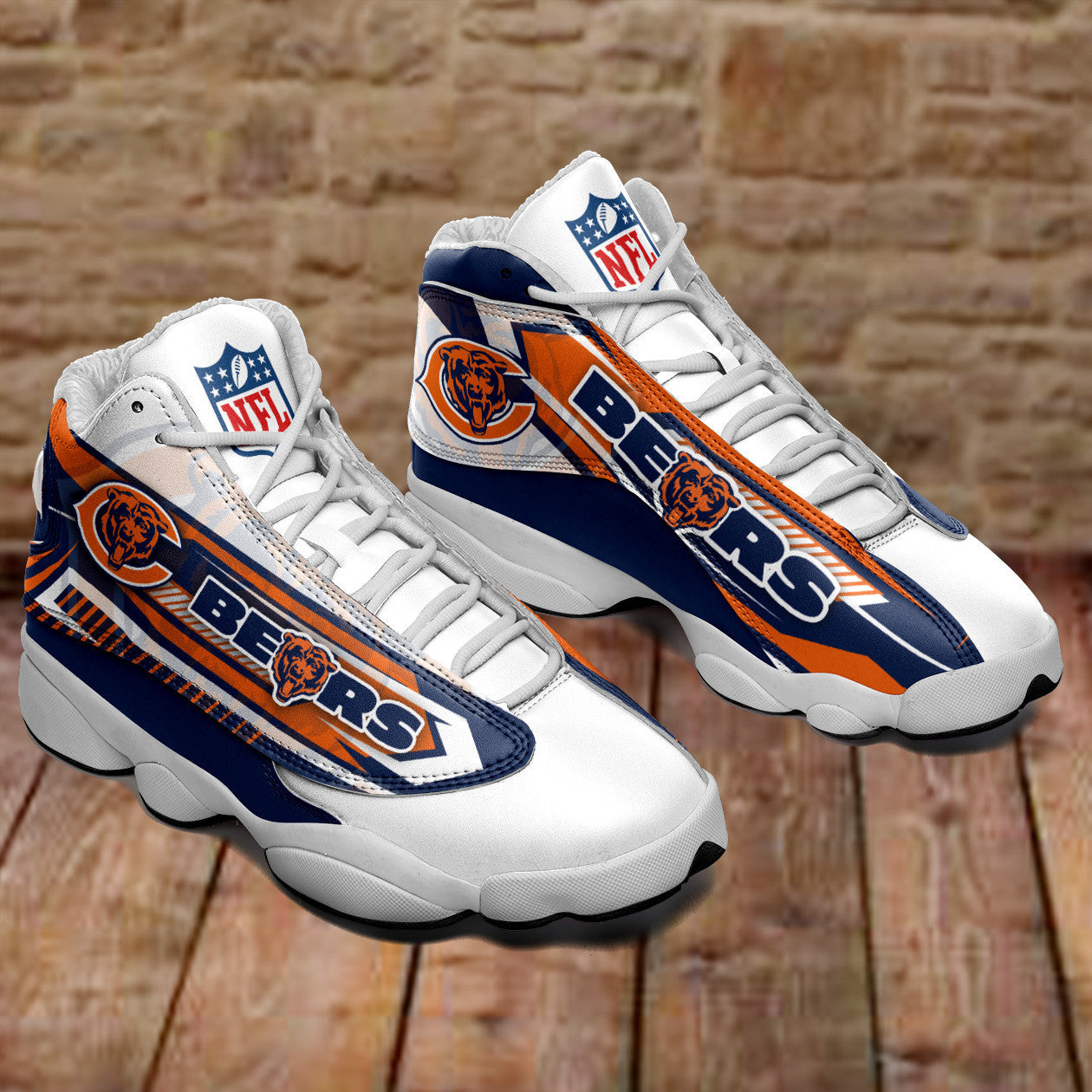 Chicago Bears NFL JD13 Sneakers Shoes for Men & Women | Custom Fan Gift