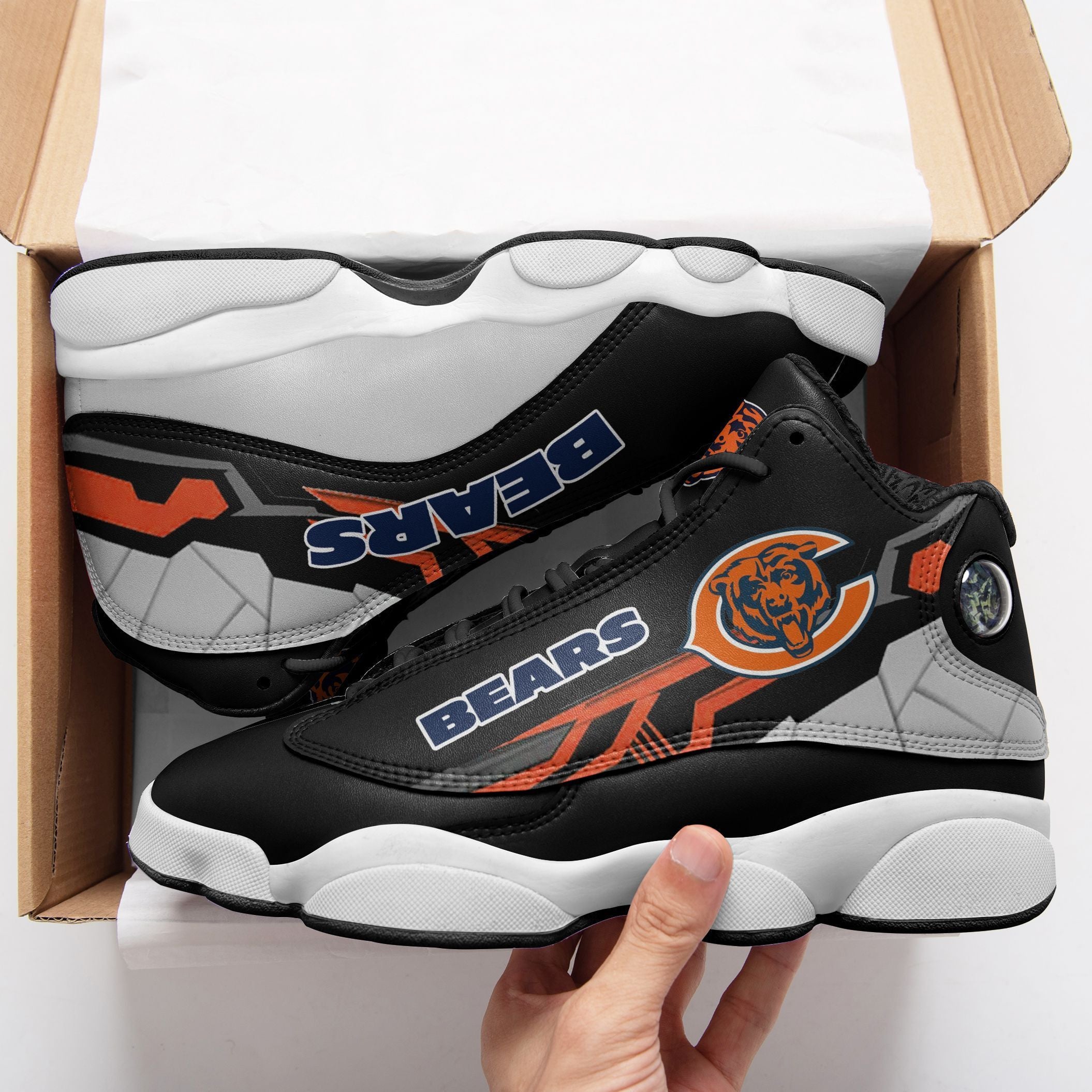 Chicago Bears NFL JD13 Sneakers Shoes for Men & Women | Custom Fan Gift