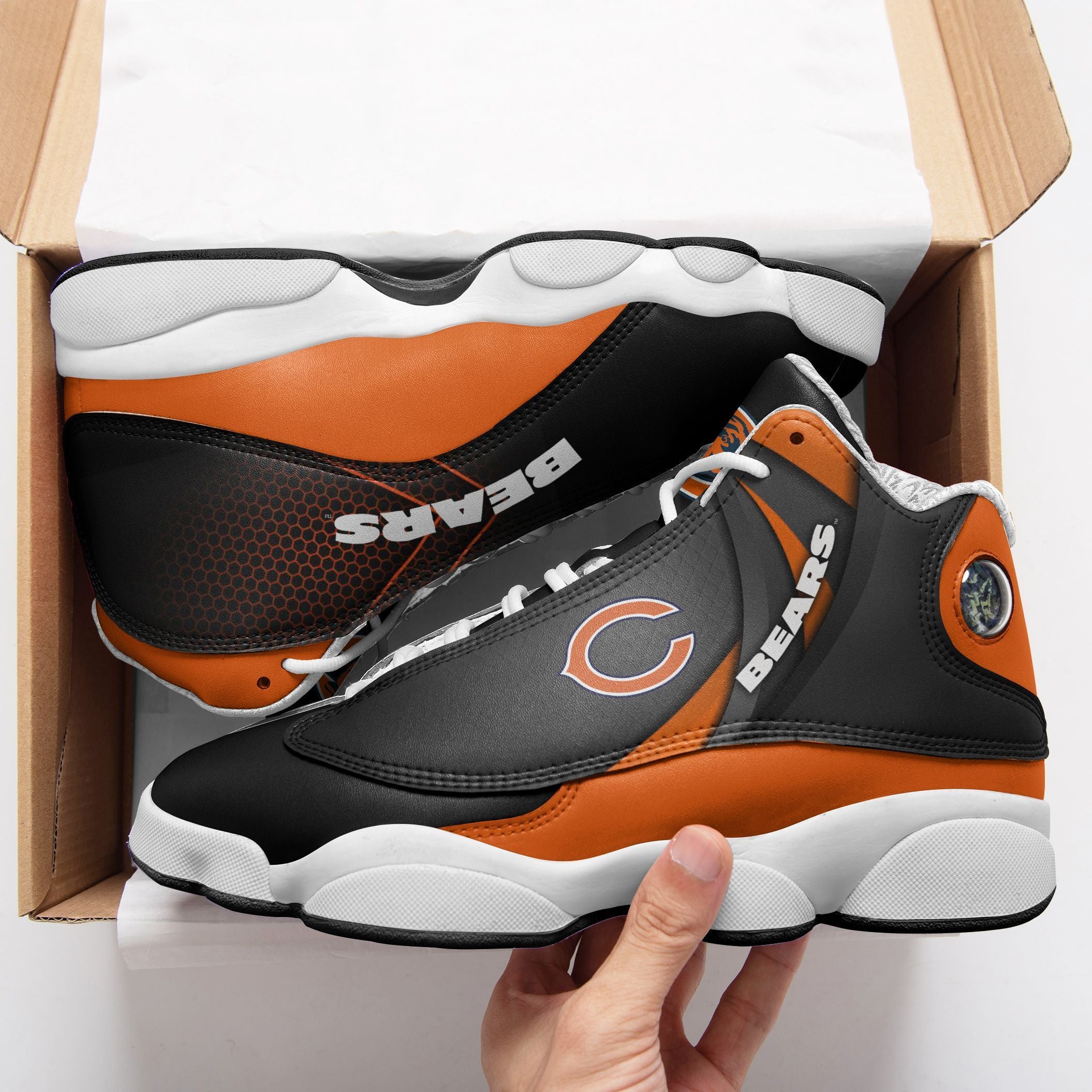 Chicago Bears NFL JD13 Sneakers Shoes for Men & Women | Custom Fan Gift