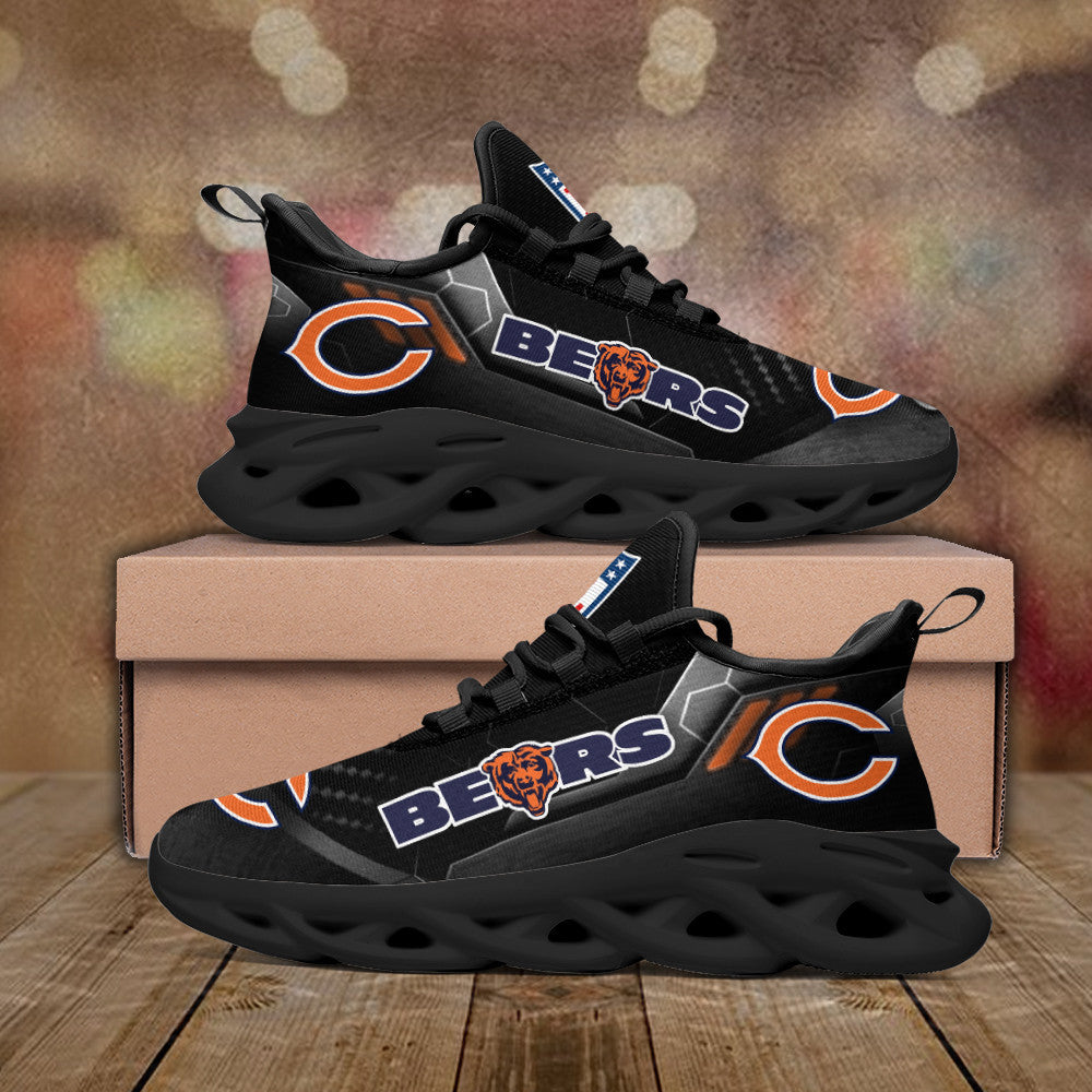 Chicago Bears NFL Max Soul Shoes Sneakers for Men And Women – NFL Football Fan Shoes, Team Sneakers