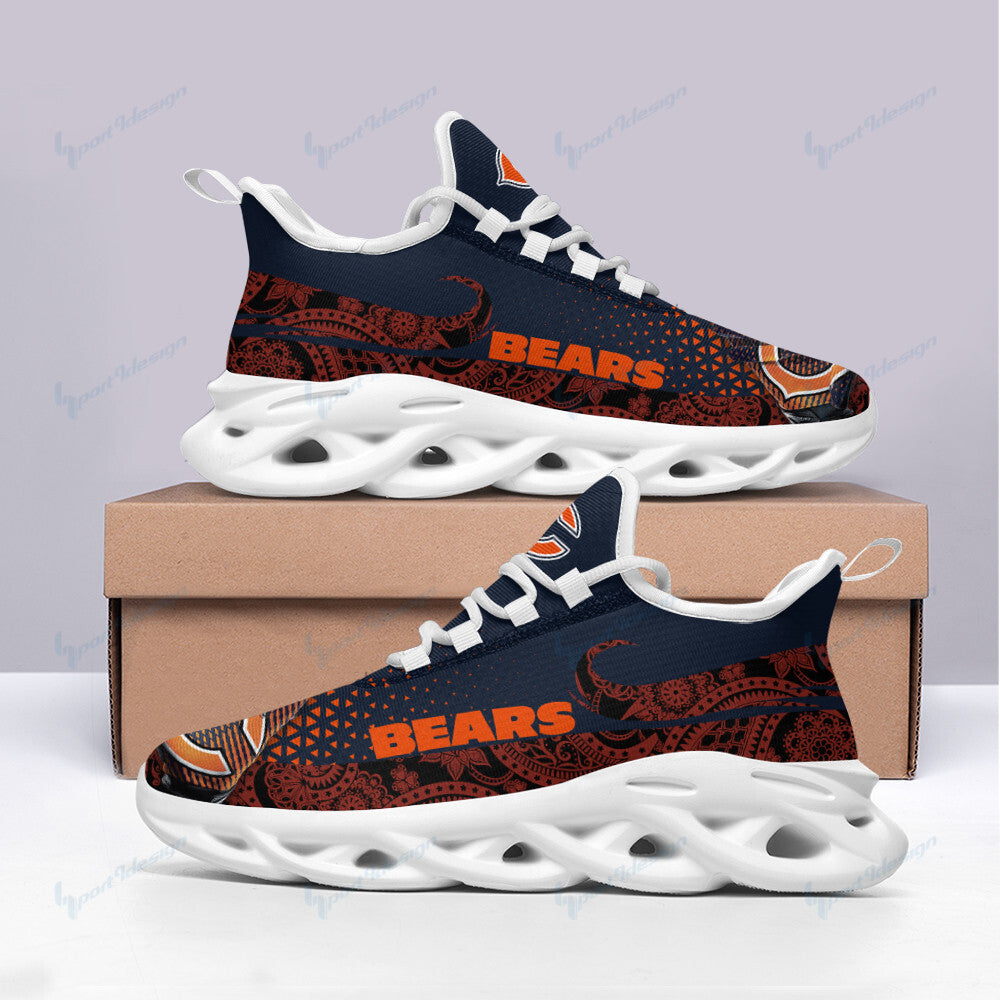 Chicago Bears NFL Max Soul Shoes Sneakers for Men And Women – NFL Football Fan Shoes, Team Sneakers